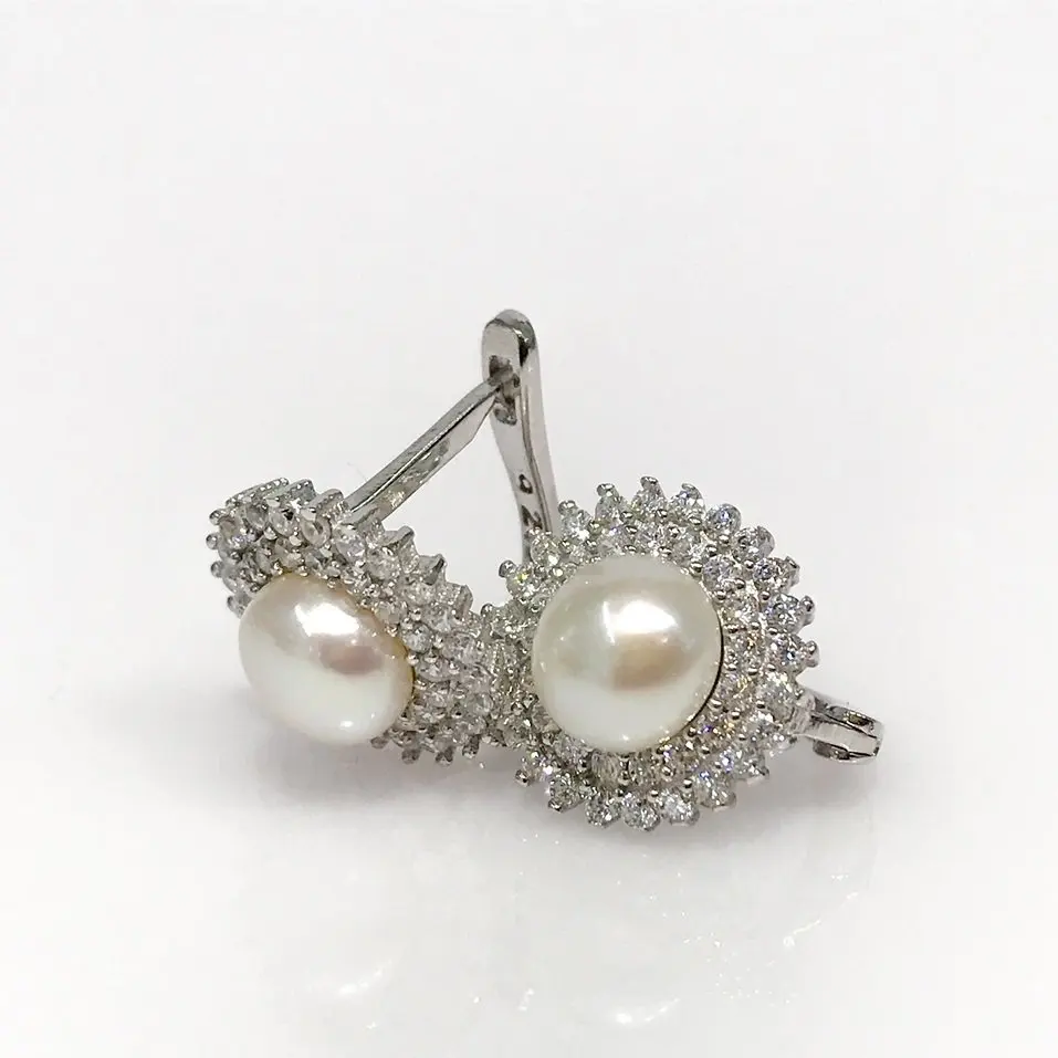 

New Pearl Silver Earrings