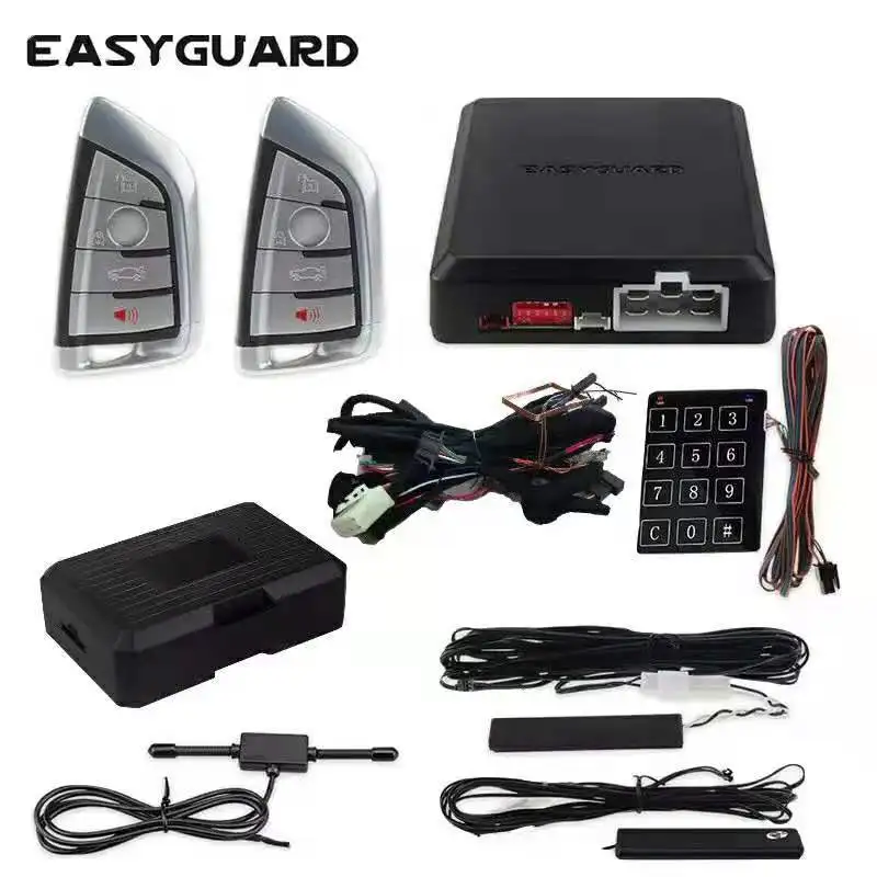 EASYGUARD компания прыжковой код PKE аварийная система Автозапуск дистанционного запуск двигателя и keyless go touch ввода пароля
