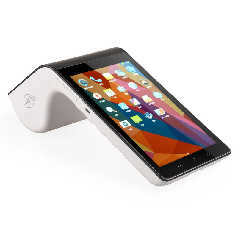 Портативный беспроводной двойной экран 7 ''+ 3 5'' Android smart POS system для мобильных