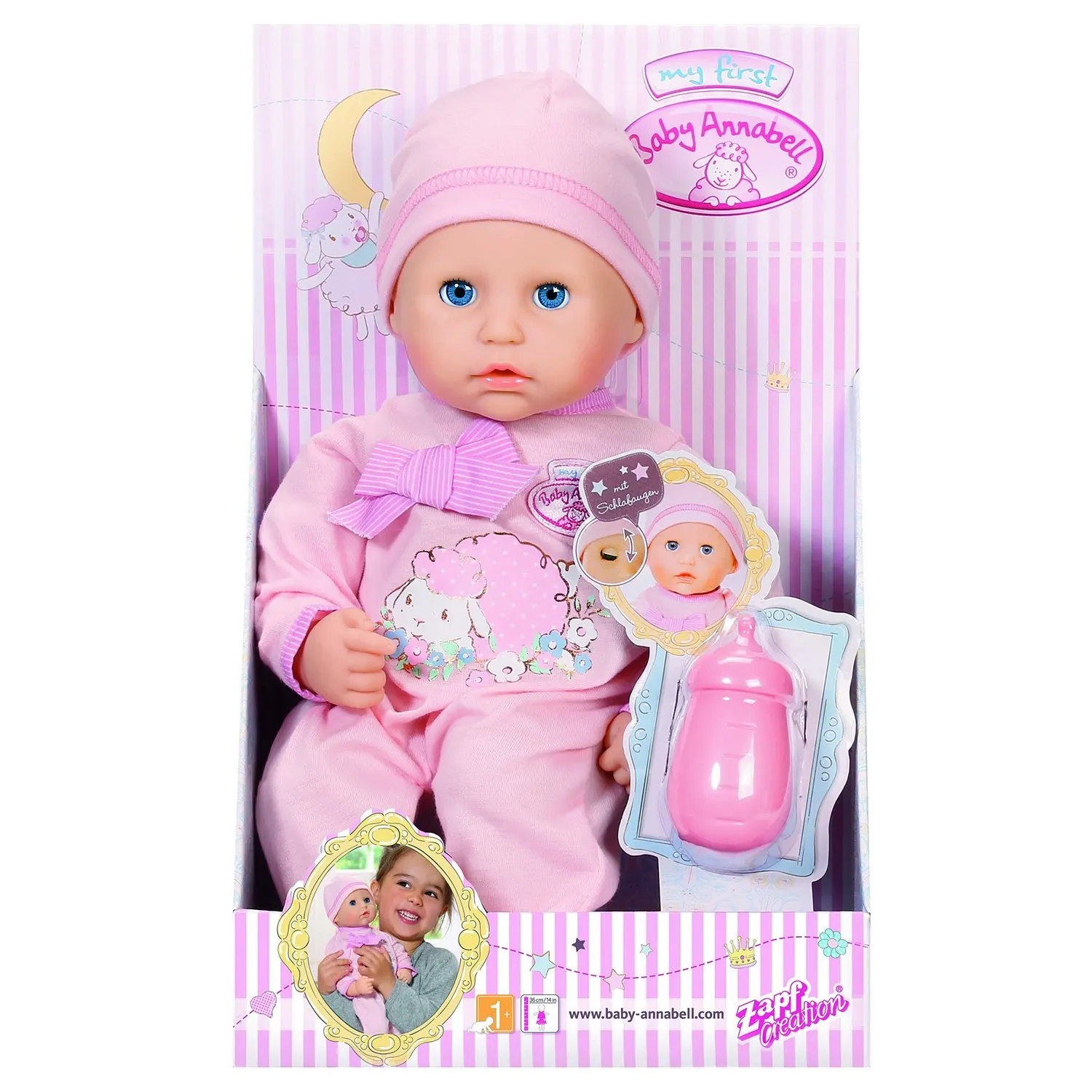 Кукла/Пупс Zapf/ My first Baby Annabell с бутылочкой 794-463 36 см мягконабивная/оригинал/подарок