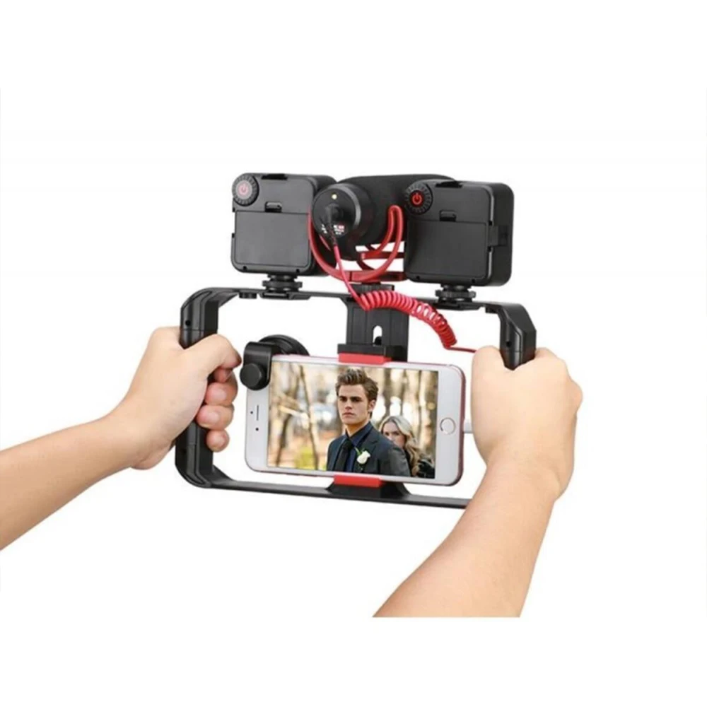 

Ulanzii U-Rig Pro Shoe Mounts Filmmaking Case Smartphone Video Handheld Phone Video Stabilizer Grip Tripod Mount Stand Black
