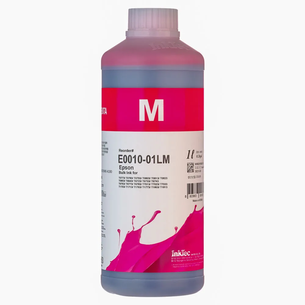Чернила для Epson заправки картриджей ПЗК СНПЧ Inktec premium ink E0010-01L водорастворимые 1000