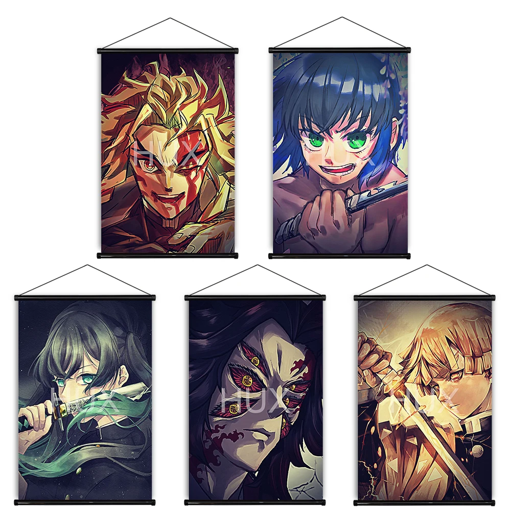 

Demon Slayer Japanese Anime Character Collection Pictures Prints Canvas Painting Wall Art Modern Mural Home Decor Kids Bedroom