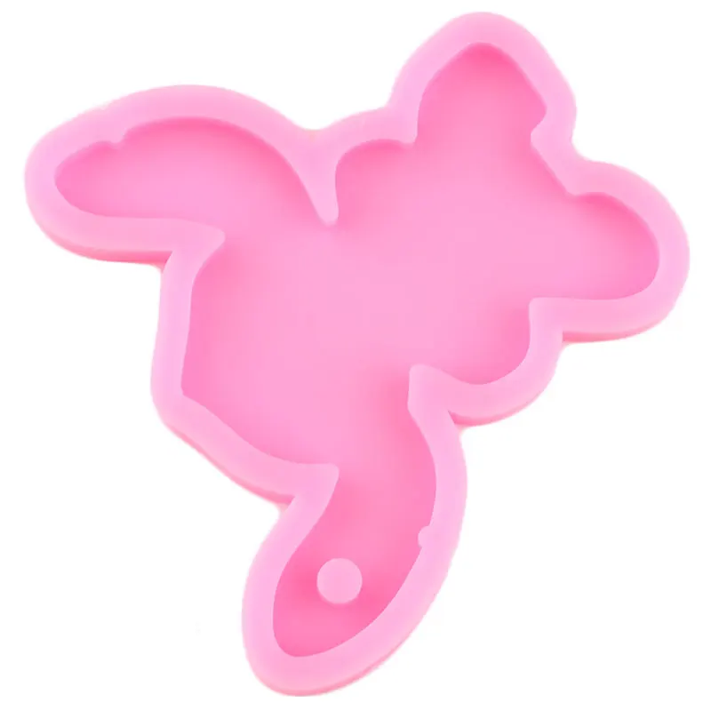 Блестящая Глянцевая силиконовая форма пельбо-брелок эпоксидная смола Badge