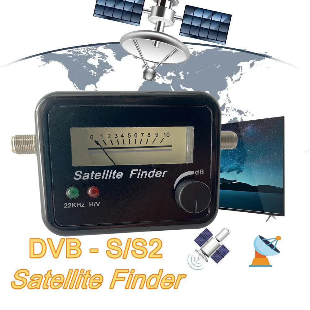 

Цифровой спутниковый искатель DVB-S2 высокой четкости портативный спутниковый искатель DVB S2 USB 2.0 ЖК-дисплей Satfinder