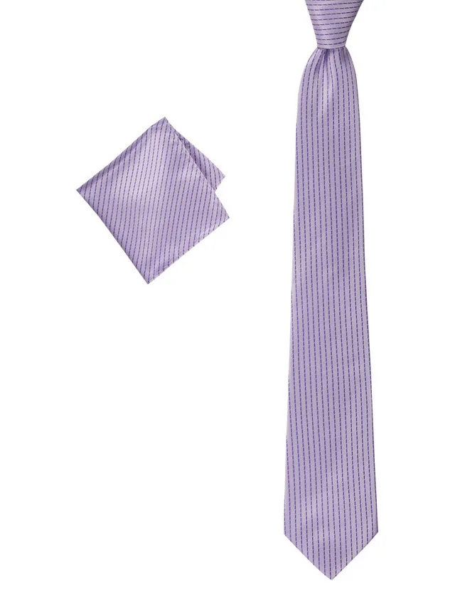 

Subtle Lilac Striped Mendilli Tie 319523676