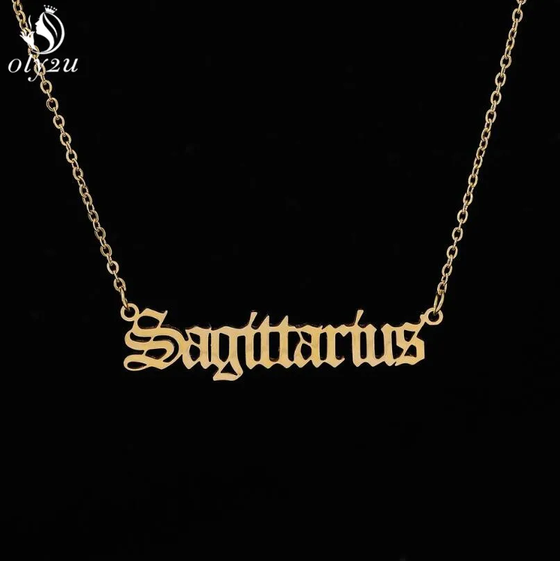 Женское Ожерелье из нержавеющей стали ожерелье с 12 знаками Зодиака | Украшения и