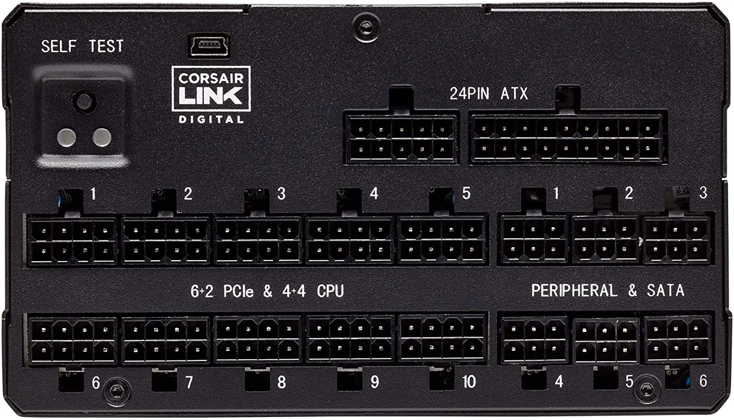 Блок питания Corsair AX1600i AXi Series 1600 Ватт 80 Plus Titanium (CP-9020087-EU) | Электроника