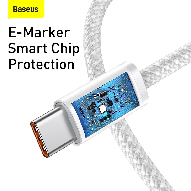 Baseus 100 Вт USB C кабель к Type для Macbook Pro ipad PD быстрое зарядное устройство Шнур Type-c Xiaomi