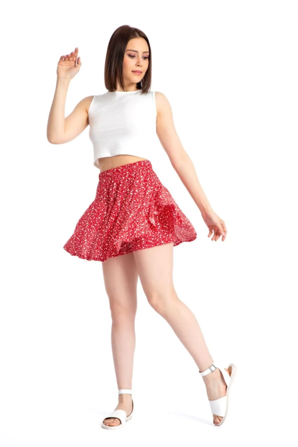 

Women's Short Skirt Mini Floral Patterned Skirt