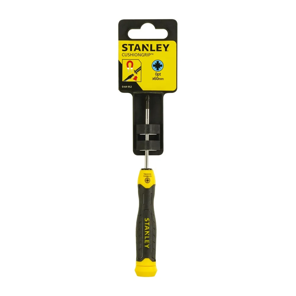 Отвертка STANLEY Cushion Grip 0-64-952 под шлиц PZ0х60 мм | Инструменты