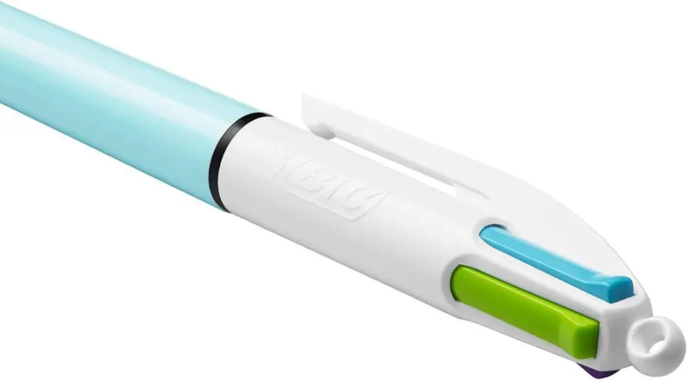 Шариковая ручка BIC 4 цвета шариковая средней длины (1 0 мм) светильник