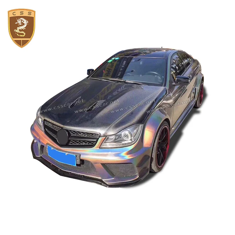 CSSCAR карбоновый капот подходит для 08-11 Mercedes Benz W204 C63 седан купе серии капот крышка AMG стиль авто аксессуары