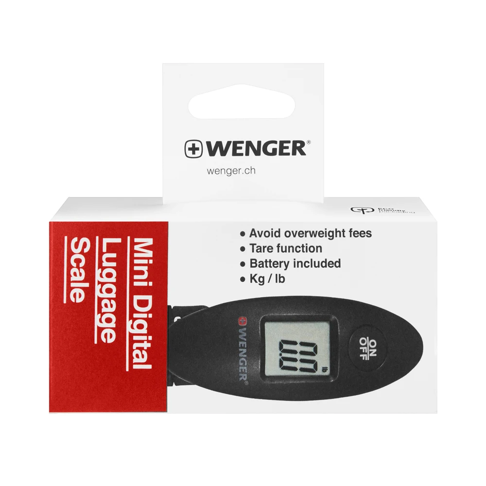 Фото Mini luggage scale Wenger electronic black up to 40 kg 1x27x46 cm (611883) Luggage Scales Mini luggage scale Wenger electronic black up to 40 kg 1x27x46 cm (611883) Luggage Scales