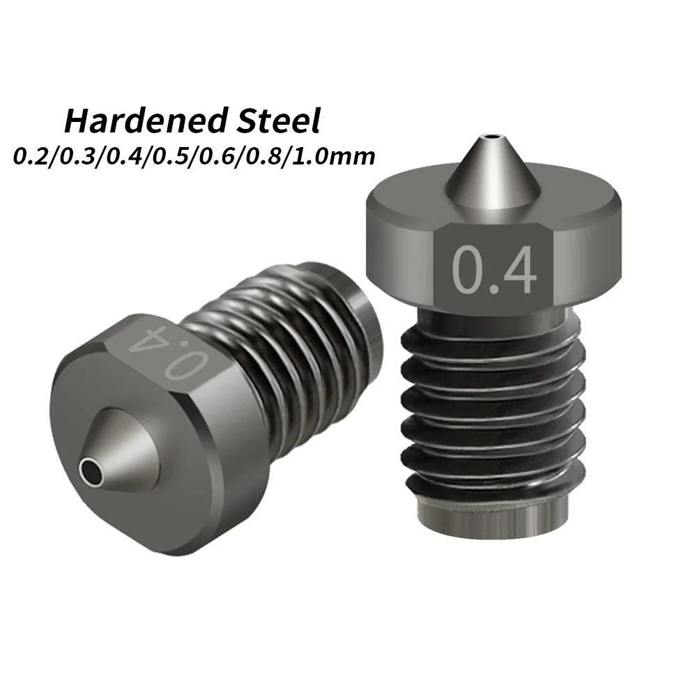 

1PCS Top Quality Hardened Steel V6 Nozzle for 3D Printers Parts Hotend 3D Printer Nozzle for E3D Hotend Titan Extruder Prusa i3