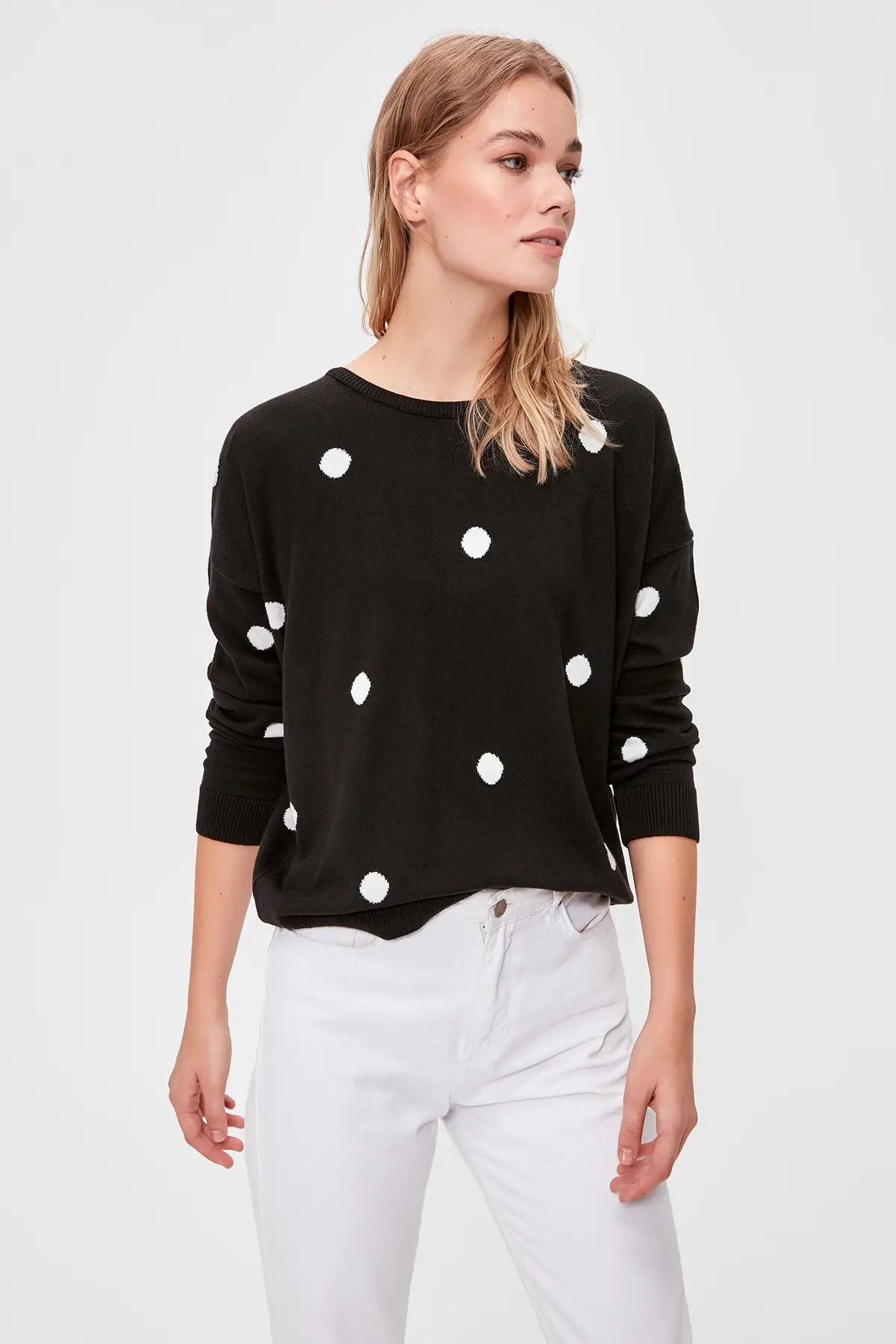 Trendyol свитер в горошек TWOAW20KZ1019| |