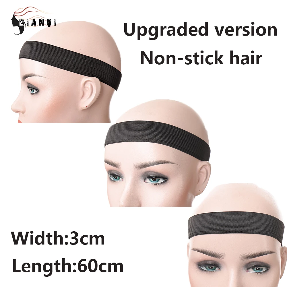 

DIANQI 1Pc Hair Elastic Band For Wigs With Magic Tape Accessories Wig Fixed Material 2.5CM 3CM 3.5CM Width