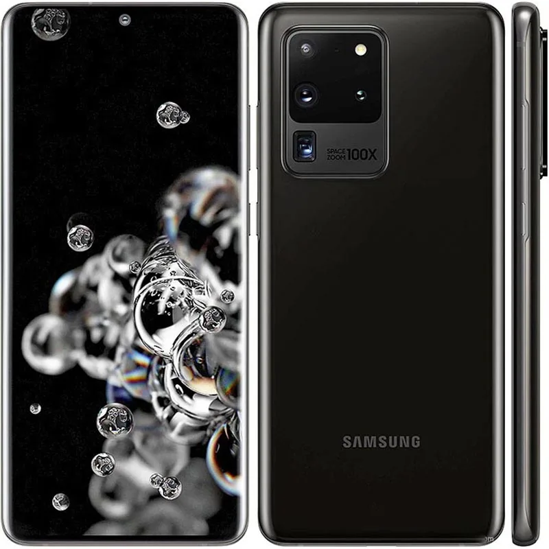Samsung Galaxy S20 Ultra LTE G988U1 Refurbished Unlocked Cell Phone 12GB RAM 128GB ROM Camera 108MP GSM WCDMA Android smartphone
