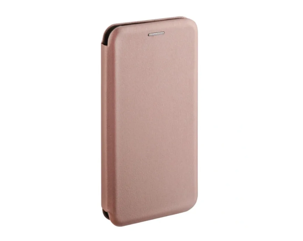 Чехол книжка розовое золото для samsung galaxy S20 FE с магнитным замком подставкой и