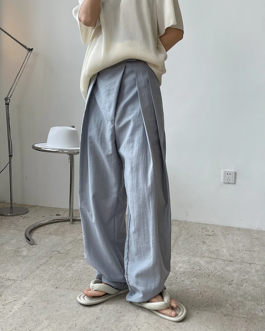 

spring woman cotton straight long trousers