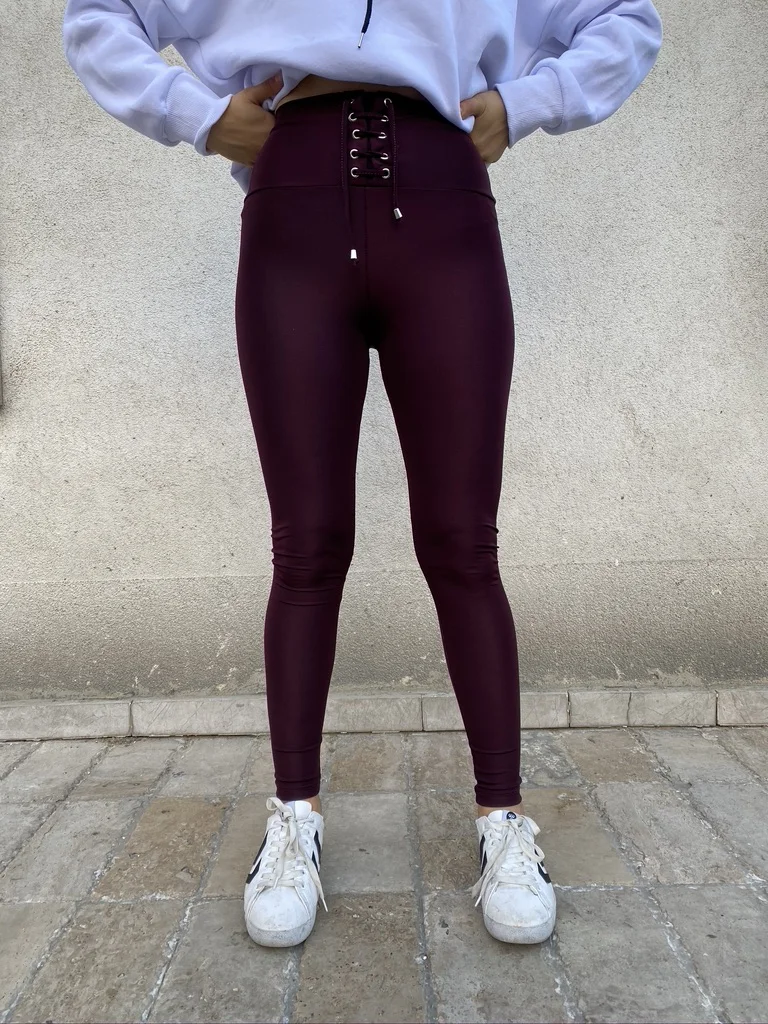 

E2Butik Women Mürdüm Bel Laced Corset Tights