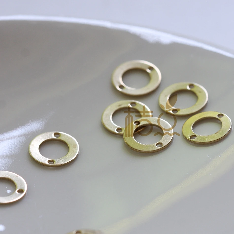 

20 Pieces Raw Brass Ring - Link 10mm (4424C-Q-54)