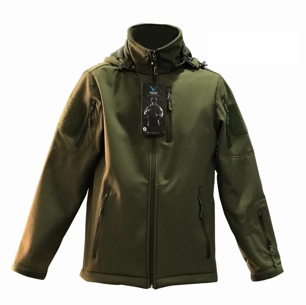 Мужская и женская тактическая куртка водонепроницаемая флисовая для активного