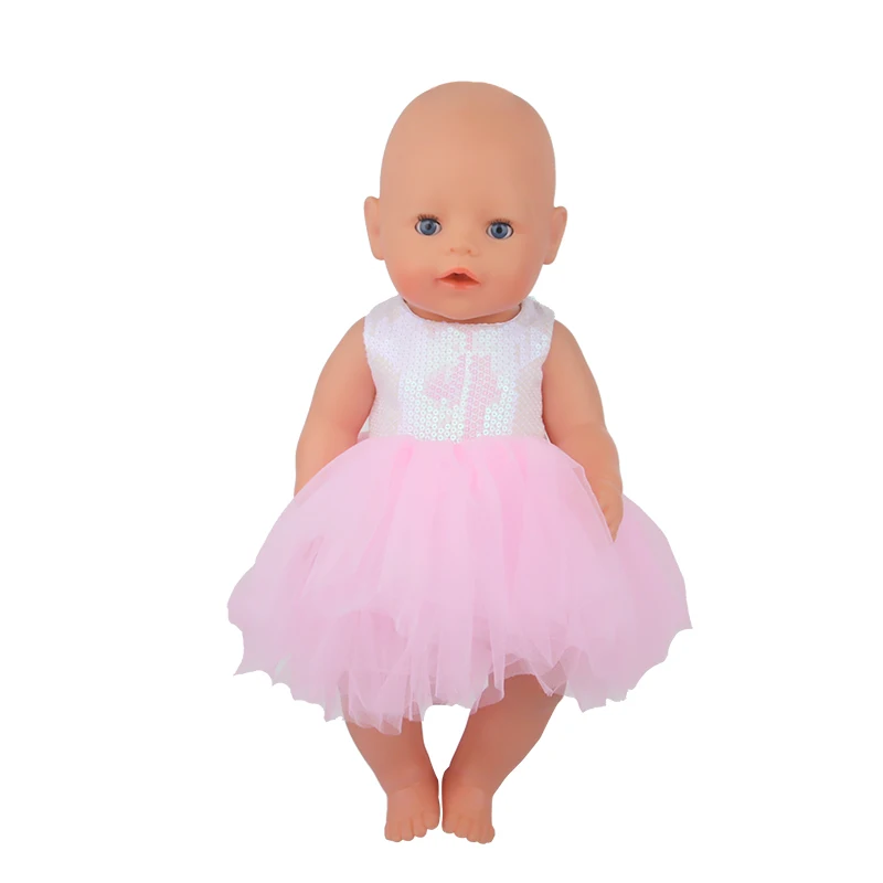 Американская 18-дюймовая кукла с блестками юбка одежда блестящее милое
