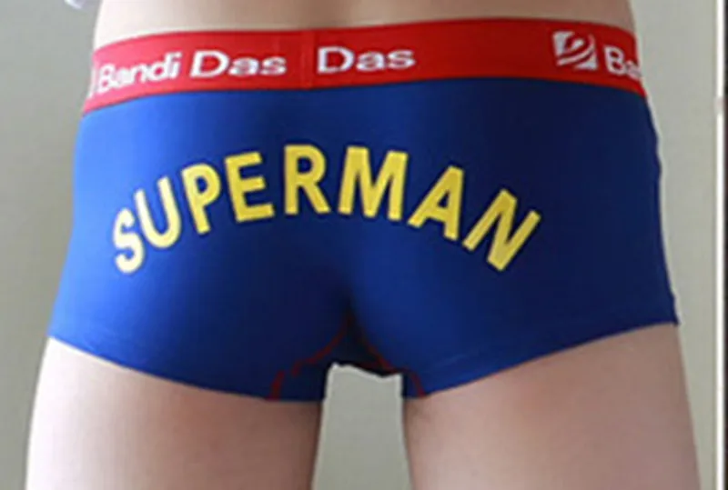 

Men's Underpants fashion boxers convex cute cartoon Superhero fashionable men's underwear Boxer Brief