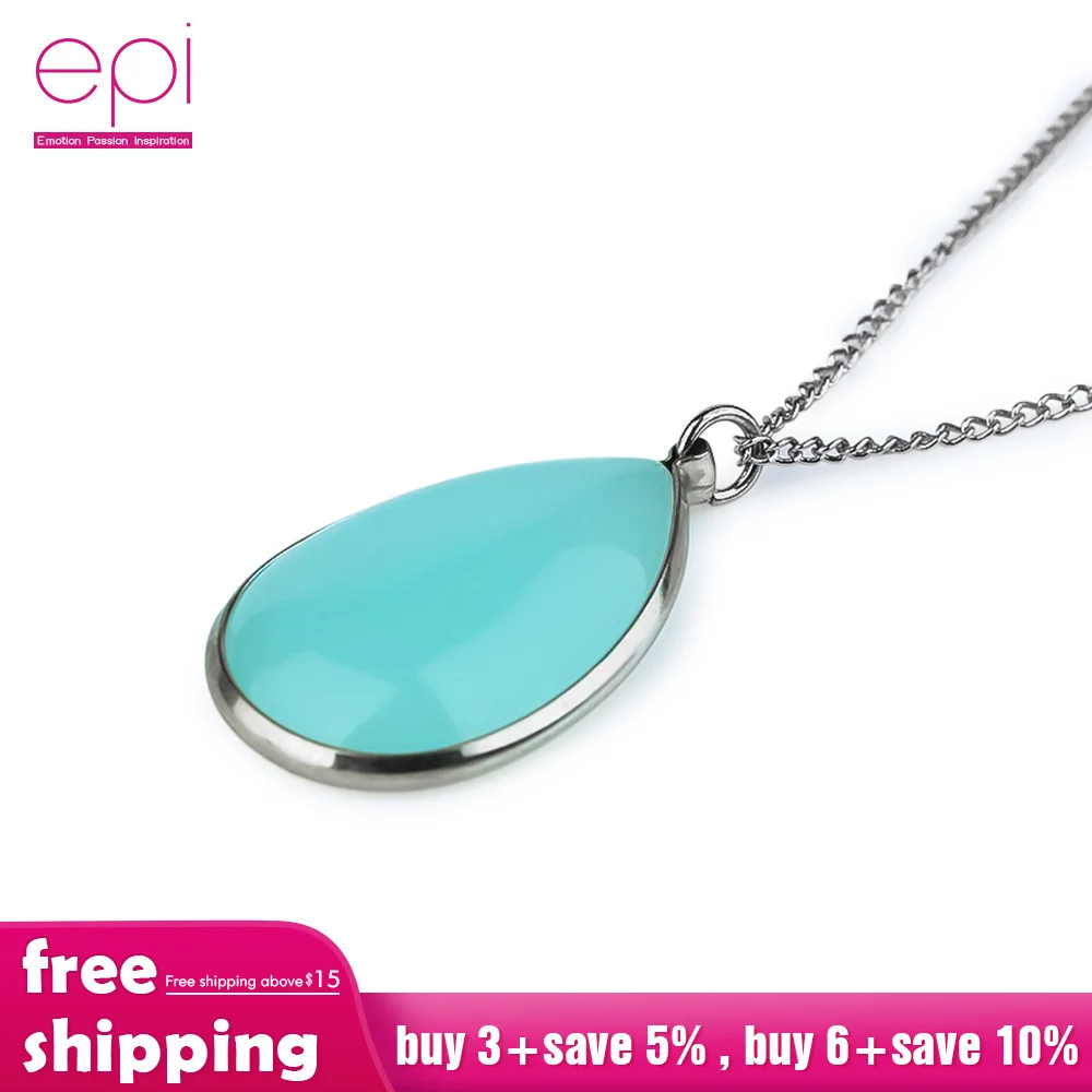 Ожерелье чокер с камнем рождения подвеска в виде капли воды кварцевый камень