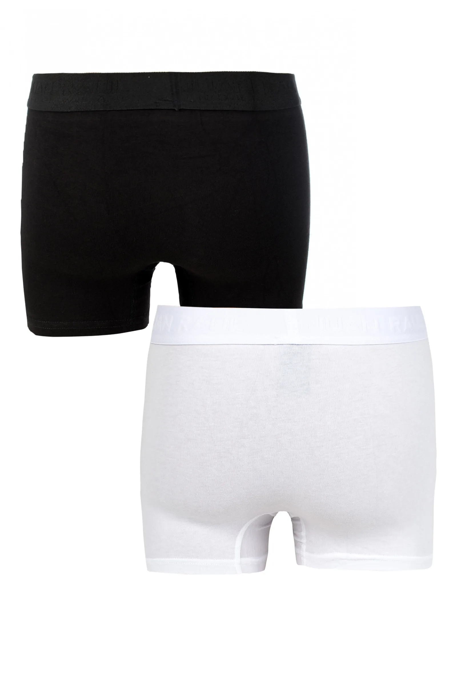 

DeepSEA White and Black Cotton Men 'S Cotton Boxer Shorts Panties Boxer Inner Linen Double Set 2 Pcs For Male 2006952