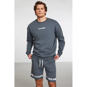Men's Tracksuits Sport Men's Clothing 2 Piece Suit Sport Suit Cotton Embroidery Detailed Short Shorts Basic Comfort Fit Crew Neck Sweatshirt Tracksuit Set Tracksuit Men's Casual Sport Suit Breathable Colors 10 item image