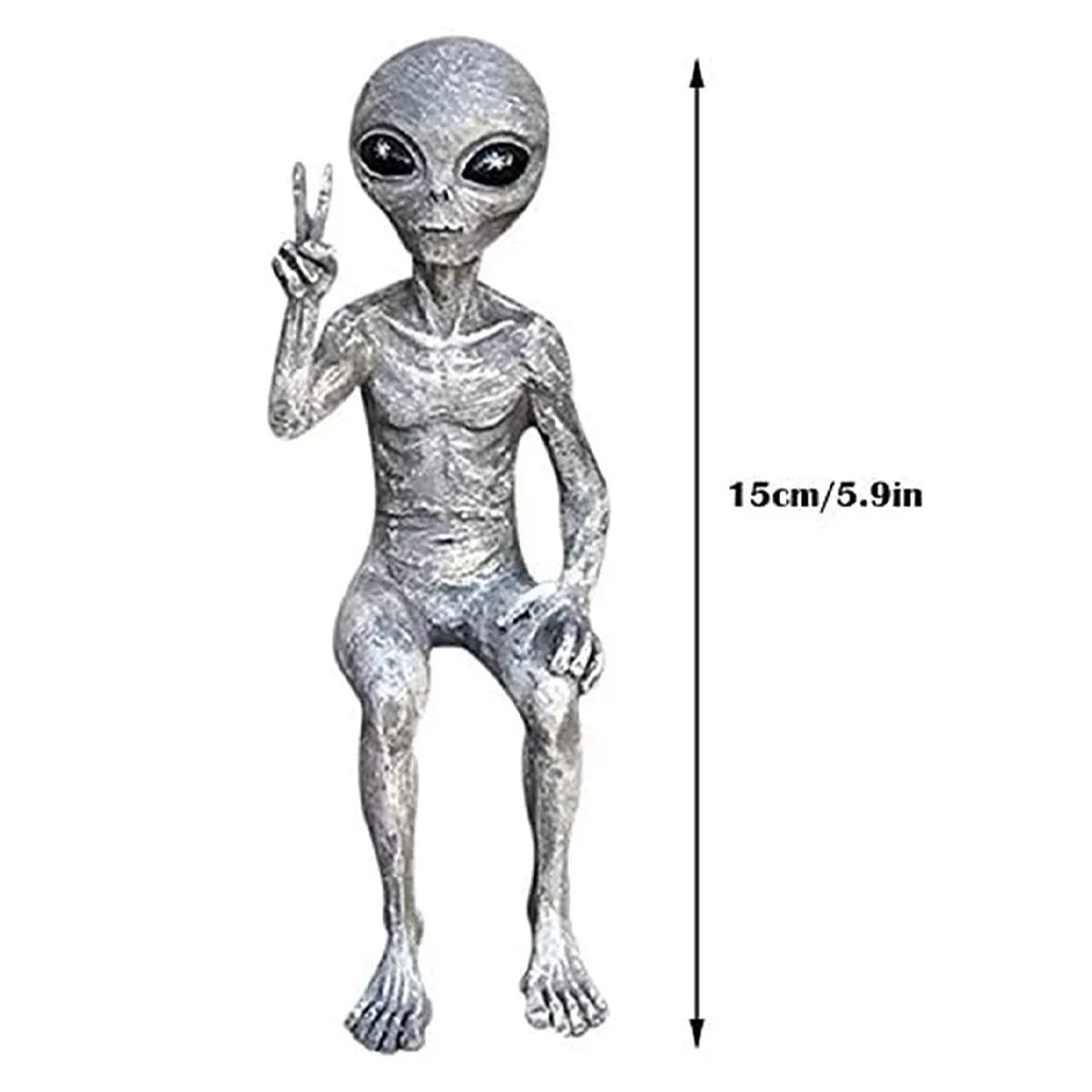 

Outer Space Alien Statue Martians Garden Figurine Set Garden Decoration Outdoor Jardineria Decoracion Garden Accessories