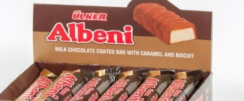 Ulker Albeni молоко шоколадное Покрытие бар Карамельное печенье турецкое