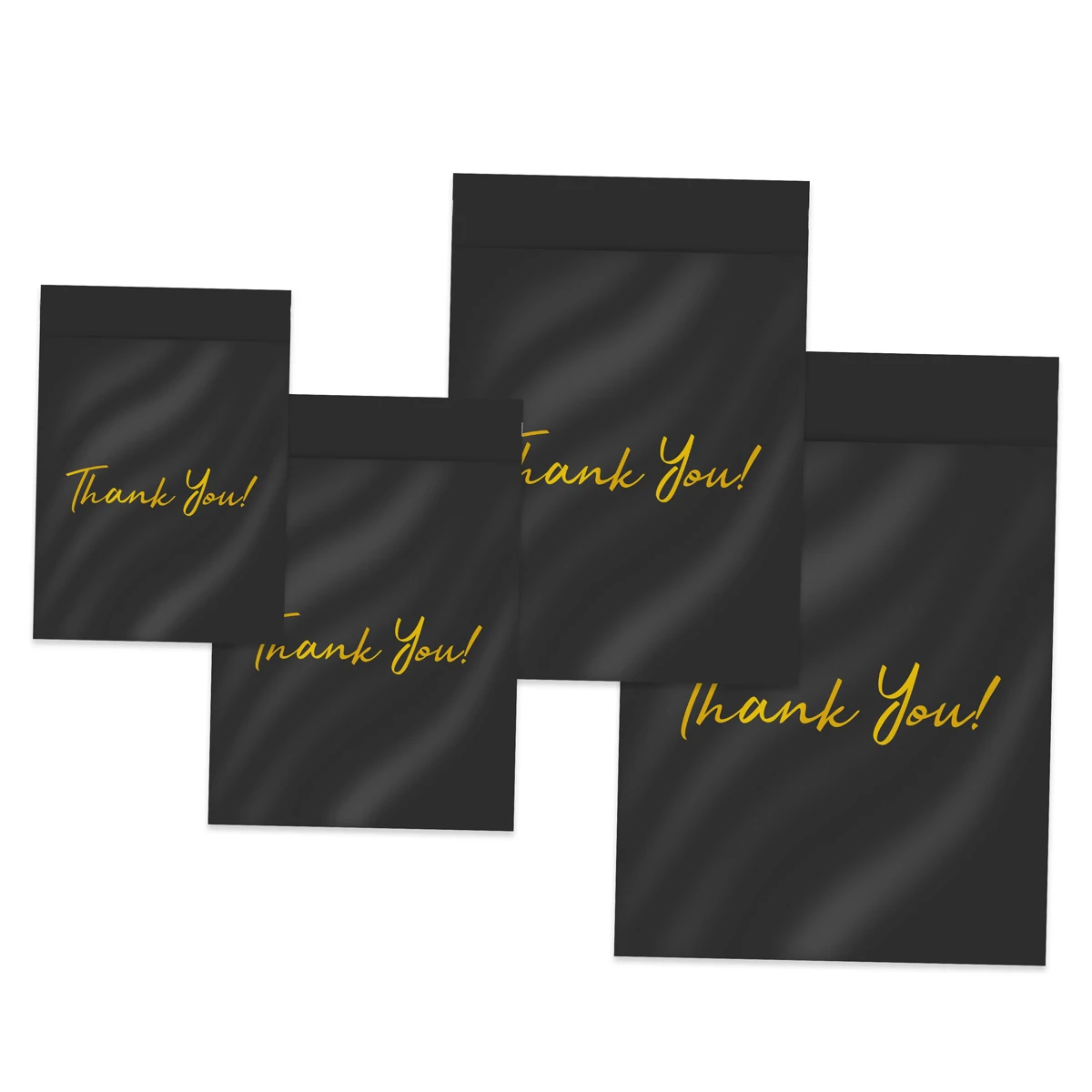 50 шт. черные пластиковые пакеты для почтовых отправлений полиэтиленовые с