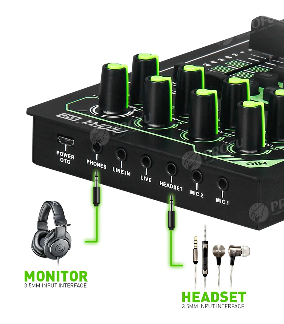 Debra EVO audio interface microphone external sound card with Bluetooth built-in large-capacity battery for live broadcast | Электроника