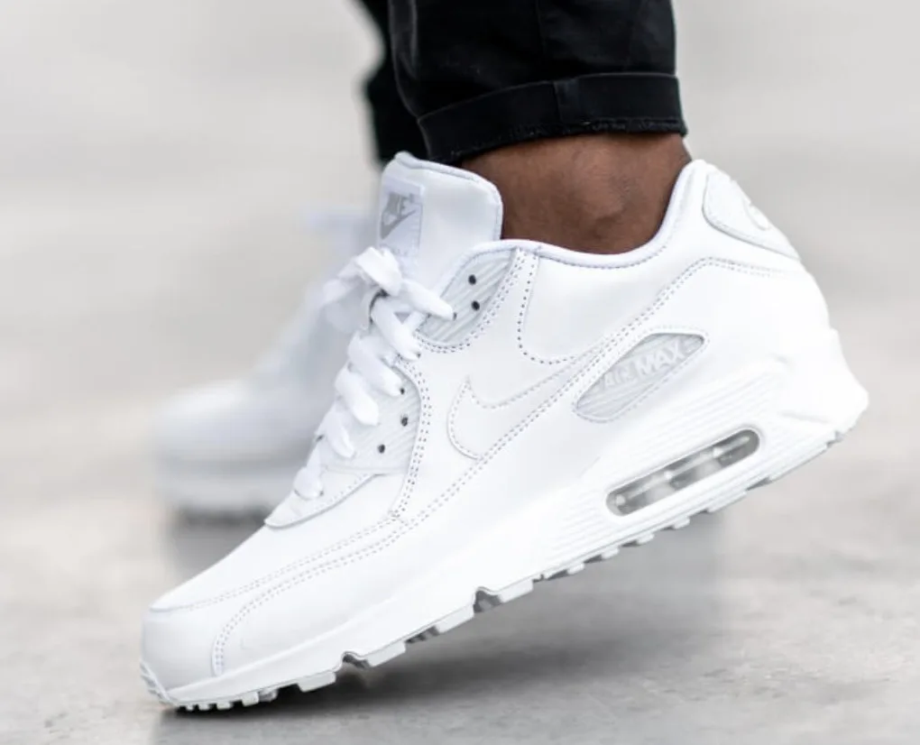 Кроссовки Nike Air Max 90 Leather White – Кожа |
