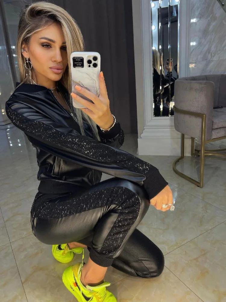 

2021 Autumn Tracksuit Women 2 Piece Set Print Hoodies pants Sportwear Women's Sports Suit Sweatshirt Set Female Winter Clothes