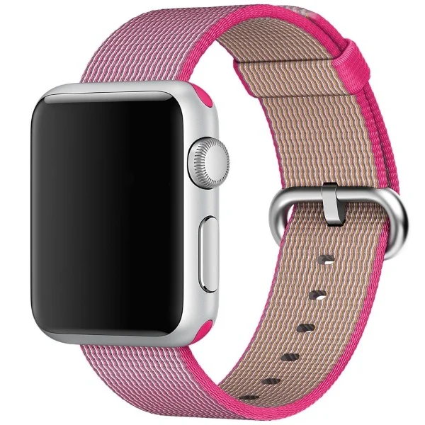 Ремешок для Apple watch 42mm Woven Nylon розовый|Ремешки часов| |