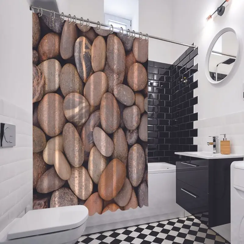 Душ Шторы камни галька сельская местность природа Защита окружающей среды