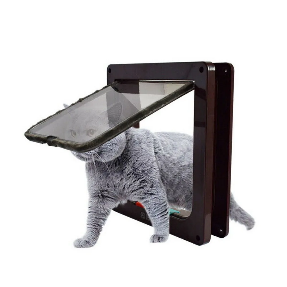 4 способа интеллигентая (ый) Управление кошка дверь Pet Cat щенок ворота замок с