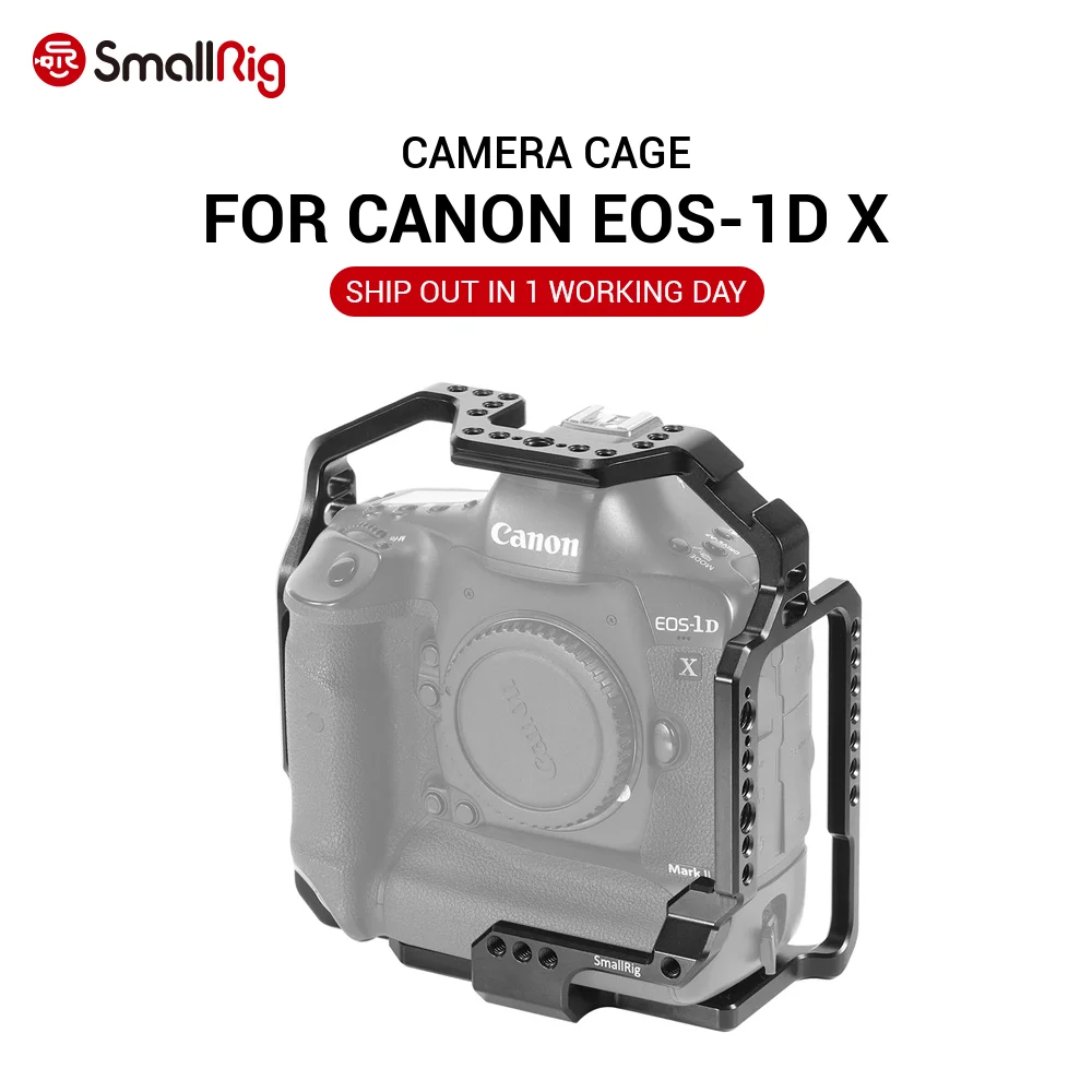 Клетка SmallRig для Фотоаппарата Canon EOS 1D X & Mark II III с резьбовыми отверстиями 1/4 и 3/8