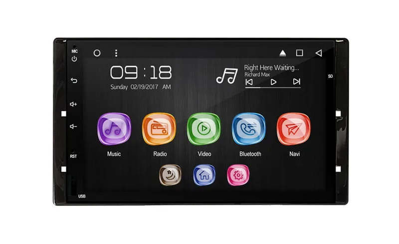 Автомобильный мультимедийный экран Allways 7 дюймов IPS Android 9 0 Восьмиядерный 2 Гб ОЗУ 32