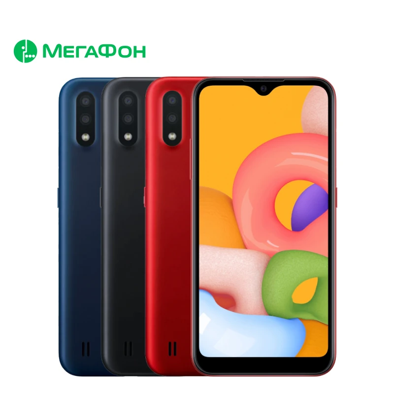 Смартфон Samsung Galaxy A01 [Ростест доставка от 2 дней новый SIM любых операторов