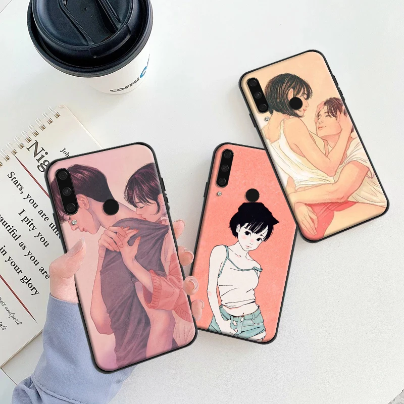 

Anime couple Phone Case For Huawei Honor 9 V9 9X 9X Lite 9 Lite 10 V10 10i 10 Lite 10X Lite V20 20i 30Pro Cases Back Cover