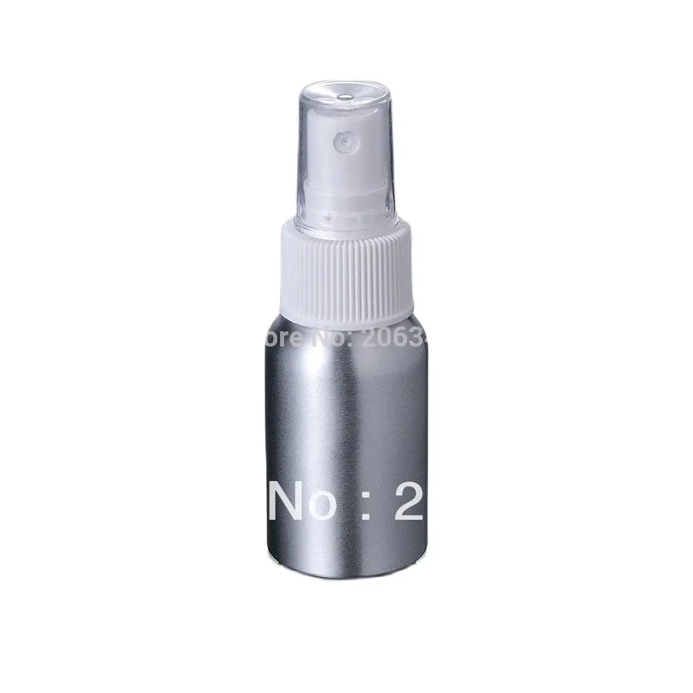 100pcs 30ml Aluminium bottle spray bottle with white head