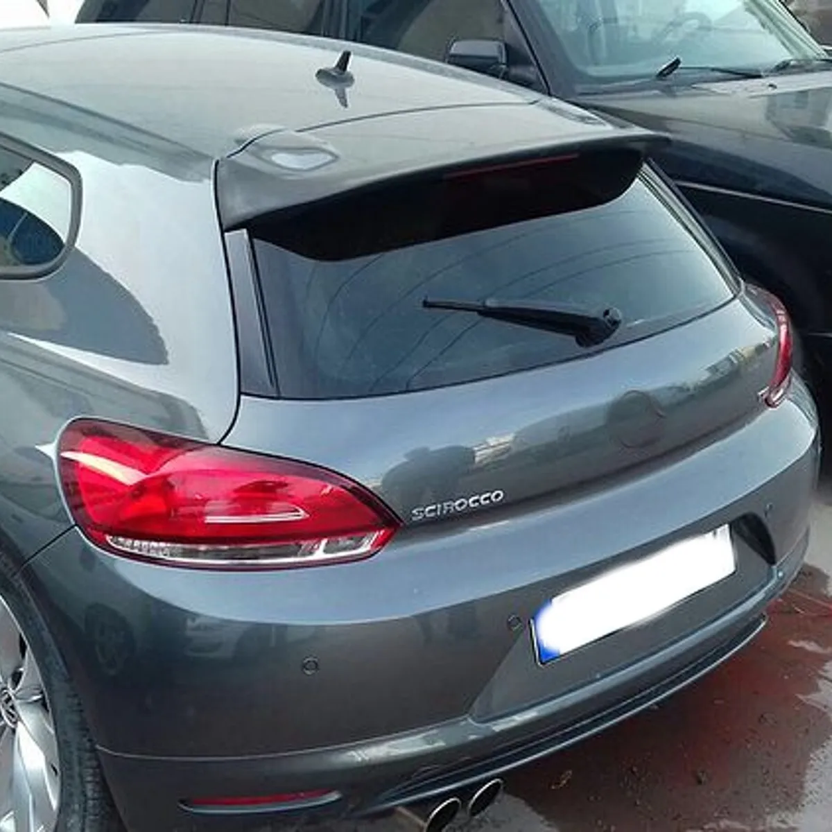 

Glossy Black Car Rear Roof Spoiler Trunk Wings for Volkswagen VW Scirocco 2008-2013 Sport Style Plate Spoiler Car Styling FRP