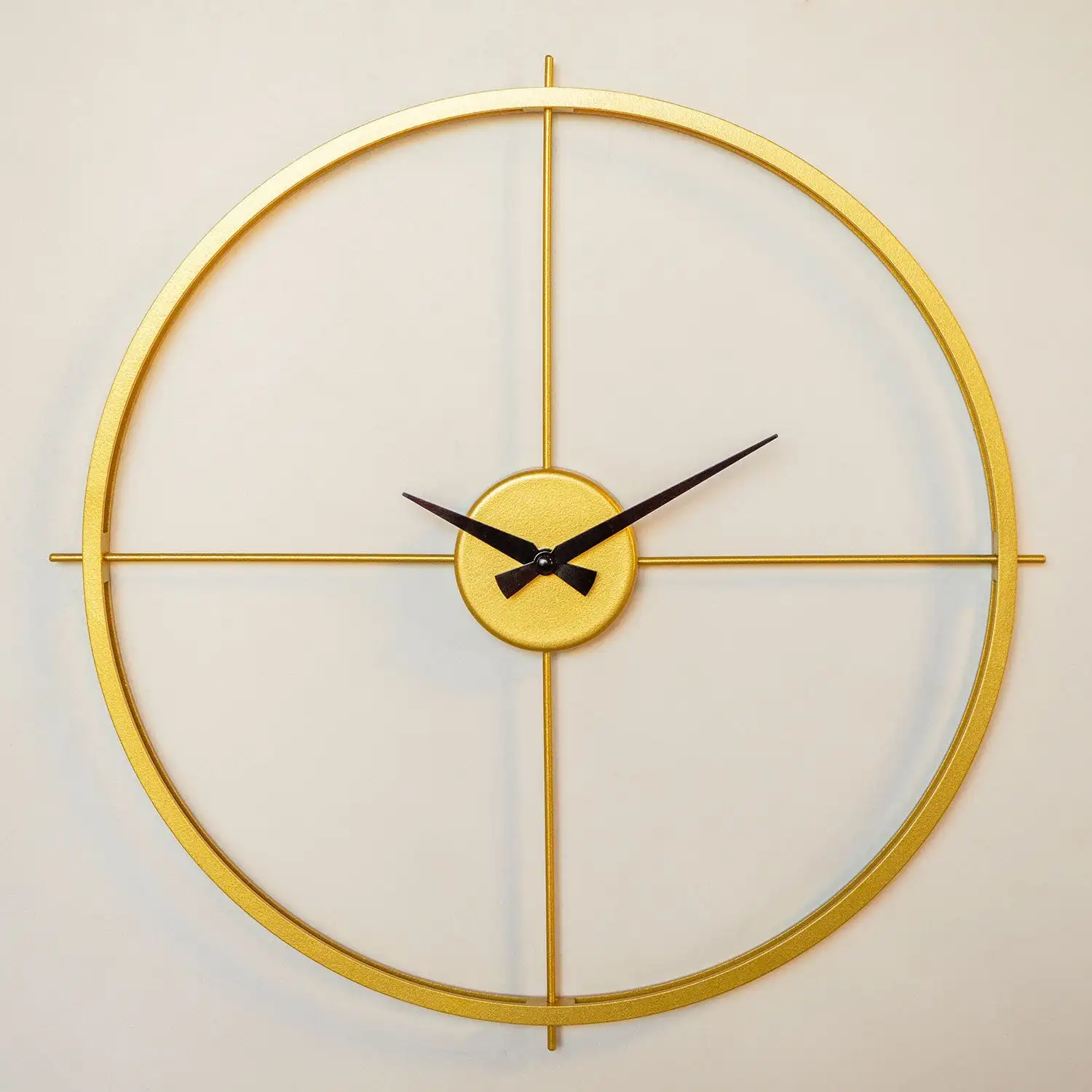 Качественный Металлический декор бесшумные настенные часы комнатный домашний