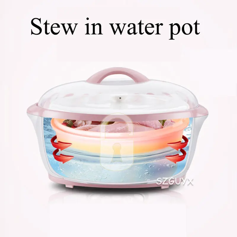 Электрическая медленная Варка пароварка для еды керамический горшок