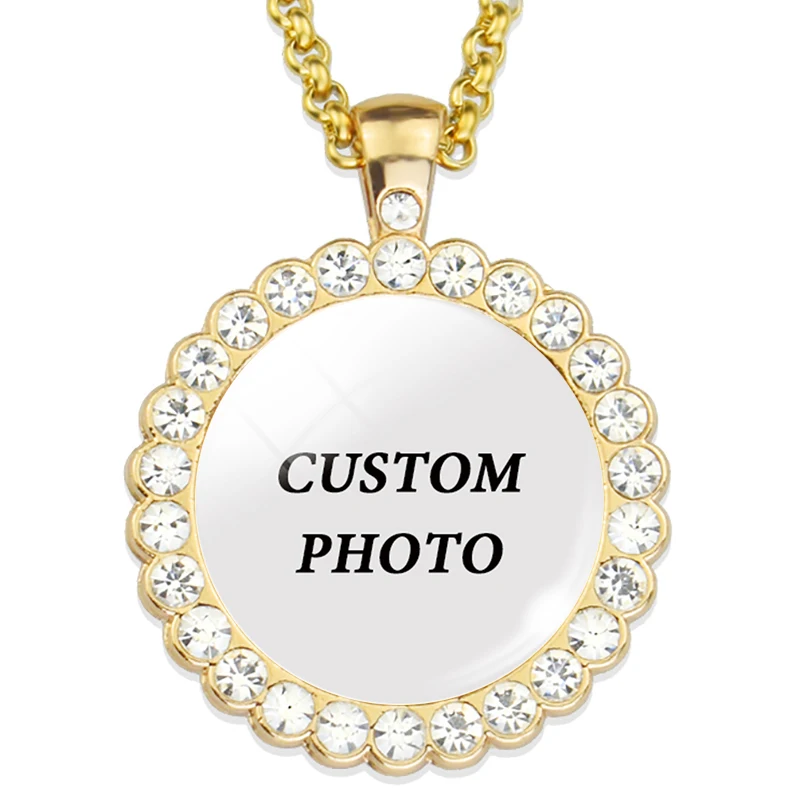 Новое поступление индивидуальное ожерелье с фото ребенка папа мама брат сестра
